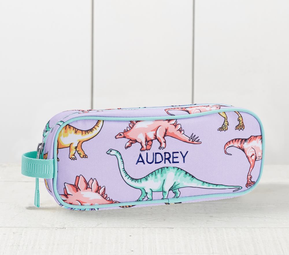 Mackenzie Lavender Multi Dinosaur Pencil Case